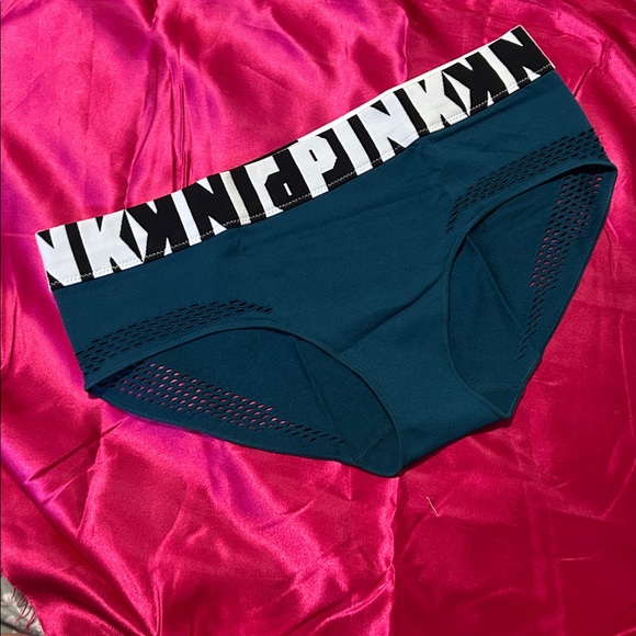 NewVSPINK Teal Green Hipster Brief fabric is perforated around leg opening SzL - Picture 1 of 4